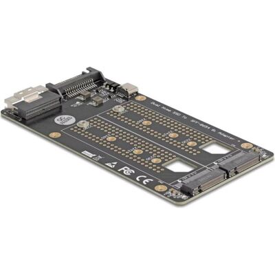 Adaptateur Delock pour 2 SSD M.2 NVMe PCIe 4.0 vers SFF-8654 8i - Publicité Adaptateur Delock pour 2 SSD M.2 NVMe PCIe 4.0 vers SFF-8654 8i - Publicité