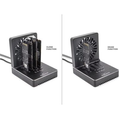 Station d'Accueil Delock 4 Baies M.2 NVMe SSD USB 20 Gbps Cloner - Publicité Station d'Accueil Delock 4 Baies M.2 NVMe SSD USB 20 Gbps Cloner - Publicité