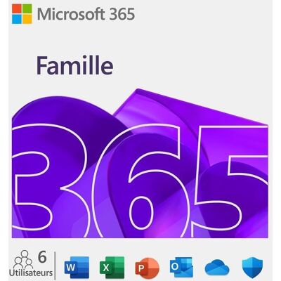 Abonnement Microsoft 365 Family EP2-32365 6 utilisateurs Français Eurozone Cloud - Publicité Abonnement Microsoft 365 Family EP2-32365 6 utilisateurs Français Eurozone Cloud - Publicité