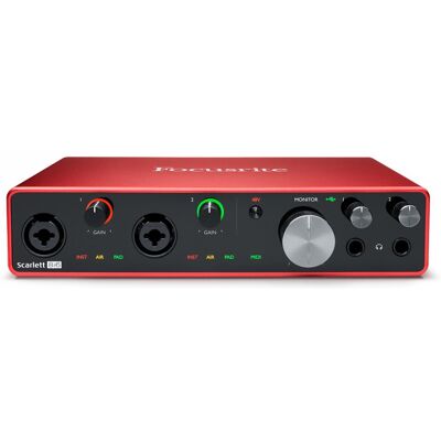 Interface audio MIDI Focusrite Scarlett 8i6 - Publicité Interface audio MIDI Focusrite Scarlett 8i6 - Publicité