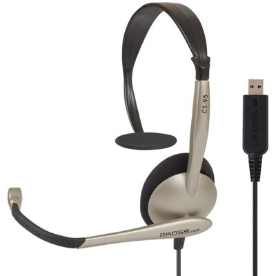 Casque Koss CS95 USB - Microphone à Réduction du Bruit - Publicité Casque Koss CS95 USB - Microphone à Réduction du Bruit - Publicité