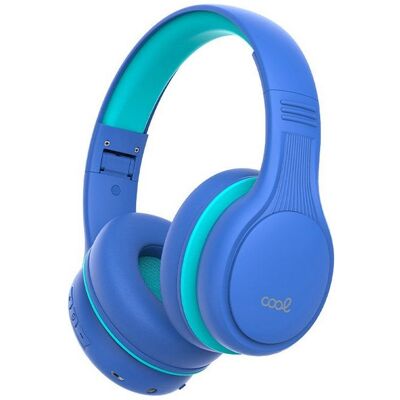 Casques Bluetooth Cool Kids - Bleu - Pliables, Ergonomiques - Casque - Publicité Casques Bluetooth Cool Kids - Bleu - Pliables, Ergonomiques - Casque - Publicité
