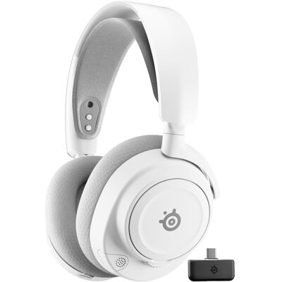 Auriculaires Steelseries Arctis Nova 7P Gen 2 Sans Fil Bluetooth avec Réduction de Bruit pour Gaming Blanc - Publicité Auriculaires Steelseries Arctis Nova 7P Gen 2 Sans Fil Bluetooth avec Réduction de Bruit pour Gaming Blanc - Publicité