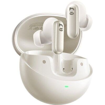 Écouteurs Baseus Inspire XP1 sans fil Bluetooth avec Réduction de Bruit, 6 micros IA, blanc - Publicité Écouteurs Baseus Inspire XP1 sans fil Bluetooth avec Réduction de Bruit, 6 micros IA, blanc - Publicité