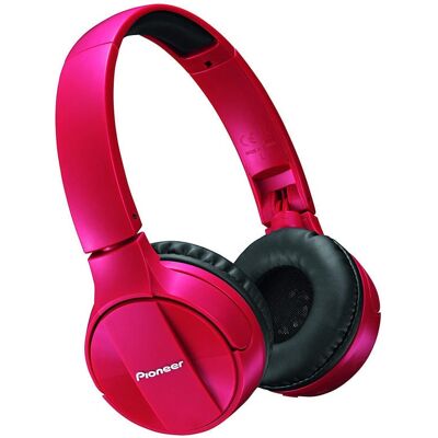 Casque Bluetooth Pioneer SE-MJ553BT Rouge - Publicité Casque Bluetooth Pioneer SE-MJ553BT Rouge - Publicité