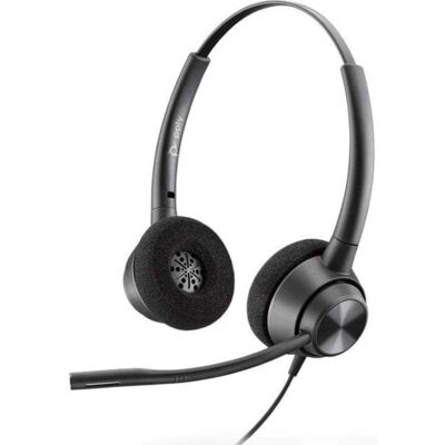 Plantronics EncorePro 320 QD Casque binaural avec microphone - Publicité Plantronics EncorePro 320 QD Casque binaural avec microphone - Publicité