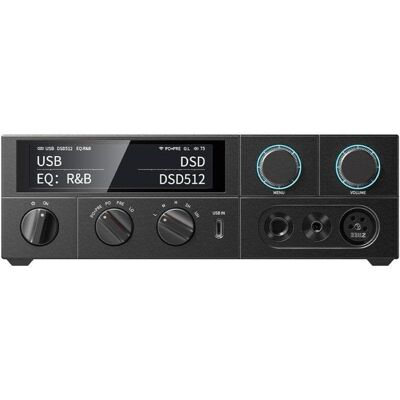 Amplificateur Fiio K15 3000mW Bluetooth 5.1 WiFi USB-A USB-C Écran tactile - Publicité Amplificateur Fiio K15 3000mW Bluetooth 5.1 WiFi USB-A USB-C Écran tactile - Publicité