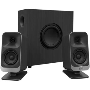 Enceintes Klipsch 2.1 Bluetooth USB-C 98 dB SPL design professionnel - Publicité Enceintes Klipsch 2.1 Bluetooth USB-C 98 dB SPL design professionnel - Publicité