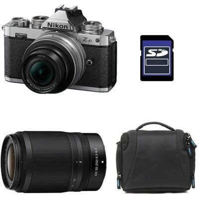 Nikon Z fc Modèle Z 16-50 Argent & Z 50-250 - Kit Appareil Photo - Publicité Nikon Z fc Modèle Z 16-50 Argent & Z 50-250 - Kit Appareil Photo - Publicité