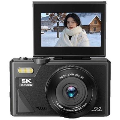 Appareil photo hybride Nobrand 75 MP 5K ecran orientable 18x WiFi noir - Publicité Appareil photo hybride Nobrand 75 MP 5K ecran orientable 18x WiFi noir - Publicité