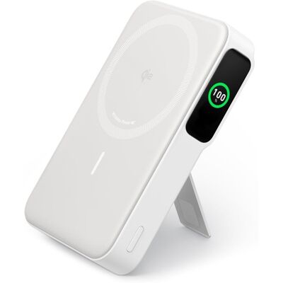 Power Bank Anker 10 000mAh Charge Sans Fil Blanc - Publicité Power Bank Anker 10 000mAh Charge Sans Fil Blanc - Publicité