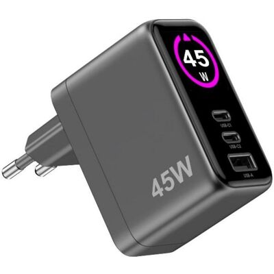 Celly TCSCREEN2C1A45W - Chargeur Universel Rapide pour Appareils Mobiles - Publicité Celly TCSCREEN2C1A45W - Chargeur Universel Rapide pour Appareils Mobiles - Publicité