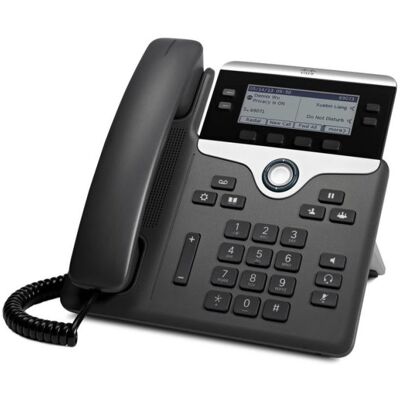 Cisco Systems Téléphone IP Cisco 7841 Noir Argent 4 lignes écran LCD 3.5" PoE - Publicité Cisco Systems Téléphone IP Cisco 7841 Noir Argent 4 lignes écran LCD 3.5" PoE - Publicité