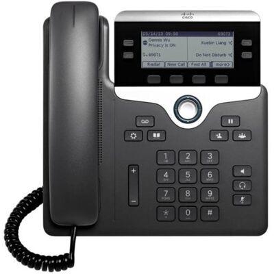 Cisco Systems Téléphone IP Cisco 7841 Noir Argent 4 lignes écran LCD 3.5" PoE - Publicité Cisco Systems Téléphone IP Cisco 7841 Noir Argent 4 lignes écran LCD 3.5" PoE - Publicité