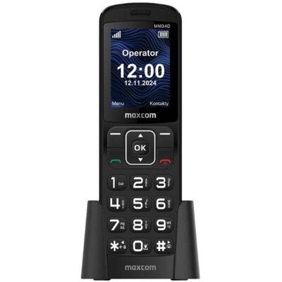 Téléphone Maxcom MM34D Single SIM 4G VoLTE Écran 2,4" Noir - Publicité Téléphone Maxcom MM34D Single SIM 4G VoLTE Écran 2,4" Noir - Publicité
