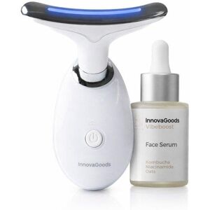 Masajeador Facial Reafirmant Innovagoods LED EMS Chaleur et Sérum Kombucha 30 ml - Publicité Masajeador Facial Reafirmant Innovagoods LED EMS Chaleur et Sérum Kombucha 30 ml - Publicité