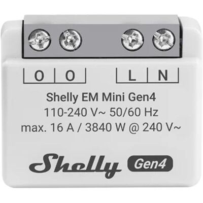 Mesureur d'énergie Shelly EM Mini Gen4 WiFi/Matter - Publicité Mesureur d'énergie Shelly EM Mini Gen4 WiFi/Matter - Publicité