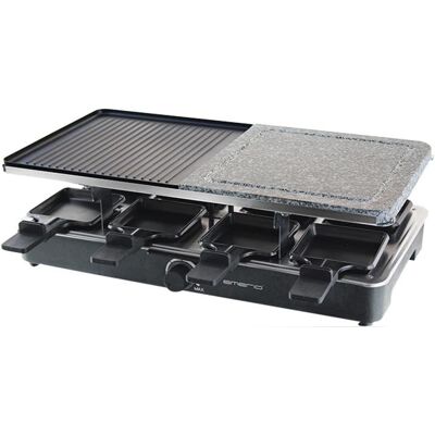 Parrilla Raclette Emerio RG-110035 8 Personas 1400 W Noir Rectangulaire Rotative - Publicité Parrilla Raclette Emerio RG-110035 8 Personas 1400 W Noir Rectangulaire Rotative - Publicité