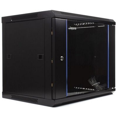 Armoire Murale Rack Lapara A600 F450 - 9U, Noir - Publicité Armoire Murale Rack Lapara A600 F450 - 9U, Noir - Publicité