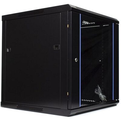 Armoire Rack mural Lapara 12U 600x600 mm Noir porte vitrée - Publicité Armoire Rack mural Lapara 12U 600x600 mm Noir porte vitrée - Publicité