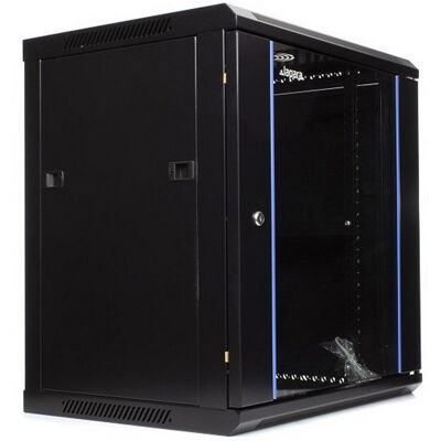 Armoire Rack mural Lapara 12U 600x450 mm Noir sécurité - Publicité Armoire Rack mural Lapara 12U 600x450 mm Noir sécurité - Publicité