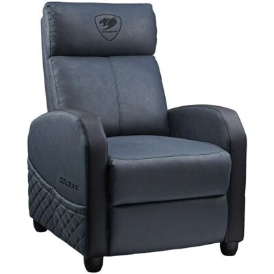 Fauteuil gaming Cougar Ranger Elite velours bleu inclinable 135 kg - Publicité Fauteuil gaming Cougar Ranger Elite velours bleu inclinable 135 kg - Publicité