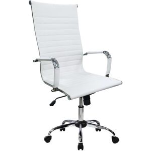 Chaise de bureau Equip 651017, rembourrée en blanc, coton, similicuir, nylon, REACH - Publicité Chaise de bureau Equip 651017, rembourrée en blanc, coton, similicuir, nylon, REACH - Publicité