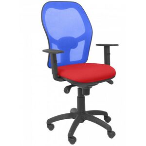 piqueras-y-crespo Piqueras y Crespo Jorquera Bali Chaise de Bureau Bleu/Maille Rouge - Publicité piqueras-y-crespo Piqueras y Crespo Jorquera Bali Chaise de Bureau Bleu/Maille Rouge - Publicité