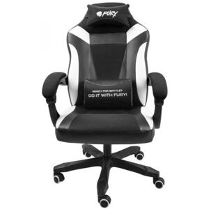 Chaise de jeu Fury Avenger M Plus Blanc/Noir - Publicité Chaise de jeu Fury Avenger M Plus Blanc/Noir - Publicité
