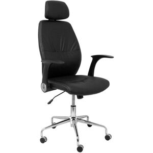 piqueras-y-crespo Piqueras y Crespo Huelves Chaise en similicuir avec tête de lit noire - Publicité piqueras-y-crespo Piqueras y Crespo Huelves Chaise en similicuir avec tête de lit noire - Publicité