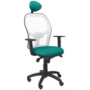 piqueras-y-crespo Piqueras y Crespo Chaise Jorquera en maille blanche, siège Bali avec tête de lit fixe vert clair - Publicité piqueras-y-crespo Piqueras y Crespo Chaise Jorquera en maille blanche, siège Bali avec tête de lit fixe vert clair - Publicité