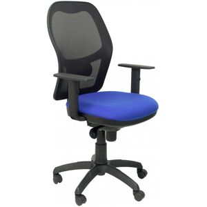 piqueras-y-crespo Piqueras y Crespo Jorquera Chaise en maille noire Assise Bleu Bali - Publicité piqueras-y-crespo Piqueras y Crespo Jorquera Chaise en maille noire Assise Bleu Bali - Publicité