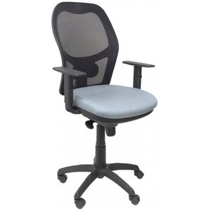 piqueras-y-crespo Piqueras y Crespo Chaise Jorquera en maille noire, assise Bali, gris clair - Publicité piqueras-y-crespo Piqueras y Crespo Chaise Jorquera en maille noire, assise Bali, gris clair - Publicité