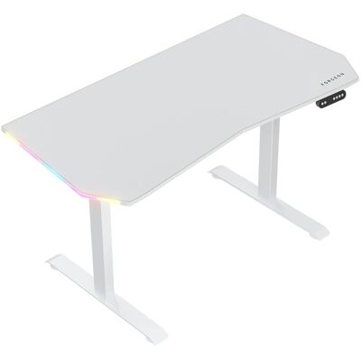 Bureau de Jeu Forgeon Battleground Mesa Blanche - Hauteur Réglable RGB - Publicité Bureau de Jeu Forgeon Battleground Mesa Blanche - Hauteur Réglable RGB - Publicité