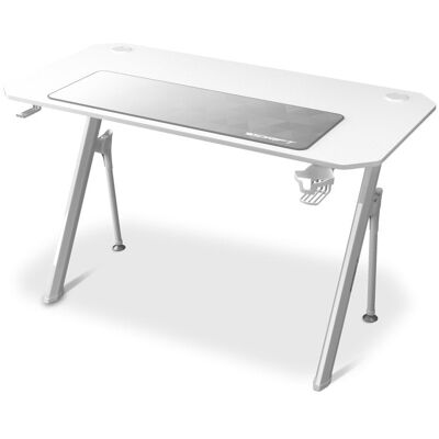 Mesa Gaming Drift 120cm Fibreboard Blanc avec Tapis et Support - Publicité Mesa Gaming Drift 120cm Fibreboard Blanc avec Tapis et Support - Publicité