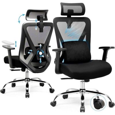 Chaise GTPLAYER Ergonomique Ajustable Pour Bureau et Gaming - Publicité Chaise GTPLAYER Ergonomique Ajustable Pour Bureau et Gaming - Publicité