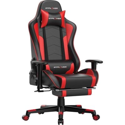 Chaise Gaming GTPLAYER Ergonomique Bluetooth Repose-Pieds 200 kg - Publicité Chaise Gaming GTPLAYER Ergonomique Bluetooth Repose-Pieds 200 kg - Publicité