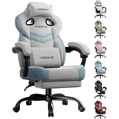 Chaise Gaming GTPLAYER Fabric Accoudoirs Connectes 90-155 Deg Gris - Publicité Chaise Gaming GTPLAYER Fabric Accoudoirs Connectes 90-155 Deg Gris - Publicité