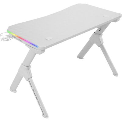 mars-gaming Table de jeu blanche Mars Gaming MGD RGB - Publicité mars-gaming Table de jeu blanche Mars Gaming MGD RGB - Publicité