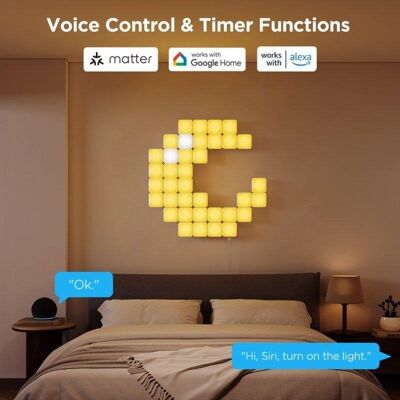 Govee Mini Panel Lights Intelligentes - 10 pcs. Publicité Govee Mini Panel Lights Intelligentes - 10 pcs. Publicité