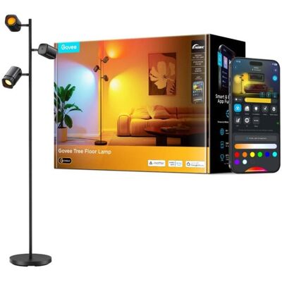 Lampe sur pied Govee Tree Wi-Fi Bluetooth 1500 lm Noir - Publicité Lampe sur pied Govee Tree Wi-Fi Bluetooth 1500 lm Noir - Publicité