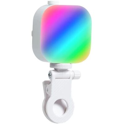 Lampe de selfie Telesin P5-BGD-03 RGB 360° avec support mobile - Publicité Lampe de selfie Telesin P5-BGD-03 RGB 360° avec support mobile - Publicité