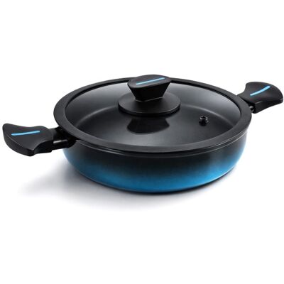 Casserole Briebe Mare 28cm Acier Forgé Antiadhésif Induction Bleu - Publicité Casserole Briebe Mare 28cm Acier Forgé Antiadhésif Induction Bleu - Publicité