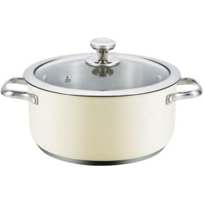 Casserole en acier inoxydable Haeger 32cm - Portions moyennes - Publicité Casserole en acier inoxydable Haeger 32cm - Portions moyennes - Publicité