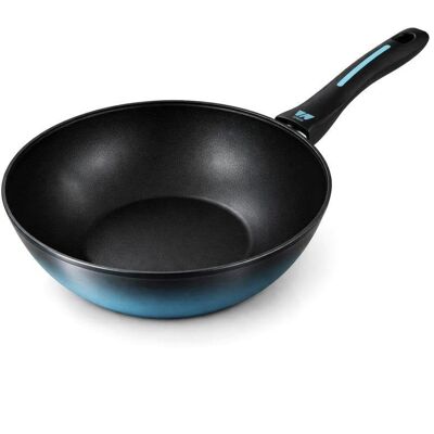Wok Induction Acero Forjado 26cm Antiadherente Briebe Mare Azul - Publicité Wok Induction Acero Forjado 26cm Antiadherente Briebe Mare Azul - Publicité