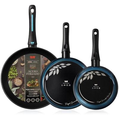 Set 3 Sartenes Briebe Mare Acero Forjado Induction 20-24-28cm - Publicité Set 3 Sartenes Briebe Mare Acero Forjado Induction 20-24-28cm - Publicité