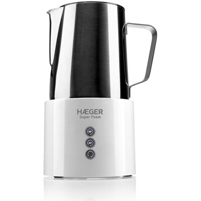 Espumateur de lait Haeger Super Foam 600W 0,6L Blanc Acier inoxydable - Publicité Espumateur de lait Haeger Super Foam 600W 0,6L Blanc Acier inoxydable - Publicité