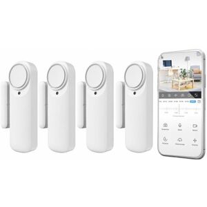 Alarme Nivian Wifi Sans Fil Capteur Magnétique Intérieur Sirène 100dB Pack 4 - Publicité Alarme Nivian Wifi Sans Fil Capteur Magnétique Intérieur Sirène 100dB Pack 4 - Publicité