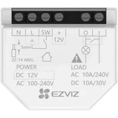 Ezviz T35WD - Module interrupteur WiFi - 100/240VAC, 12VDC, 16A - Publicité Ezviz T35WD - Module interrupteur WiFi - 100/240VAC, 12VDC, 16A - Publicité