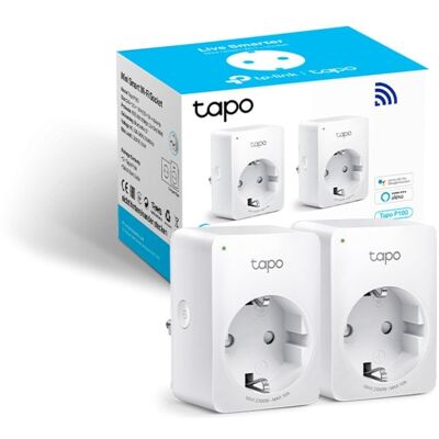 tapo-by-tp-link TP-Link Tapo P100 Mini Smart Wifi Smart Socket Pack 2 Unités - Publicité tapo-by-tp-link TP-Link Tapo P100 Mini Smart Wifi Smart Socket Pack 2 Unités - Publicité
